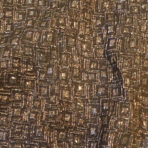 Rochas FW/12 Metallic Gold Geometric-Jacquard Sleeveless Blouse - Picture 4 of 8